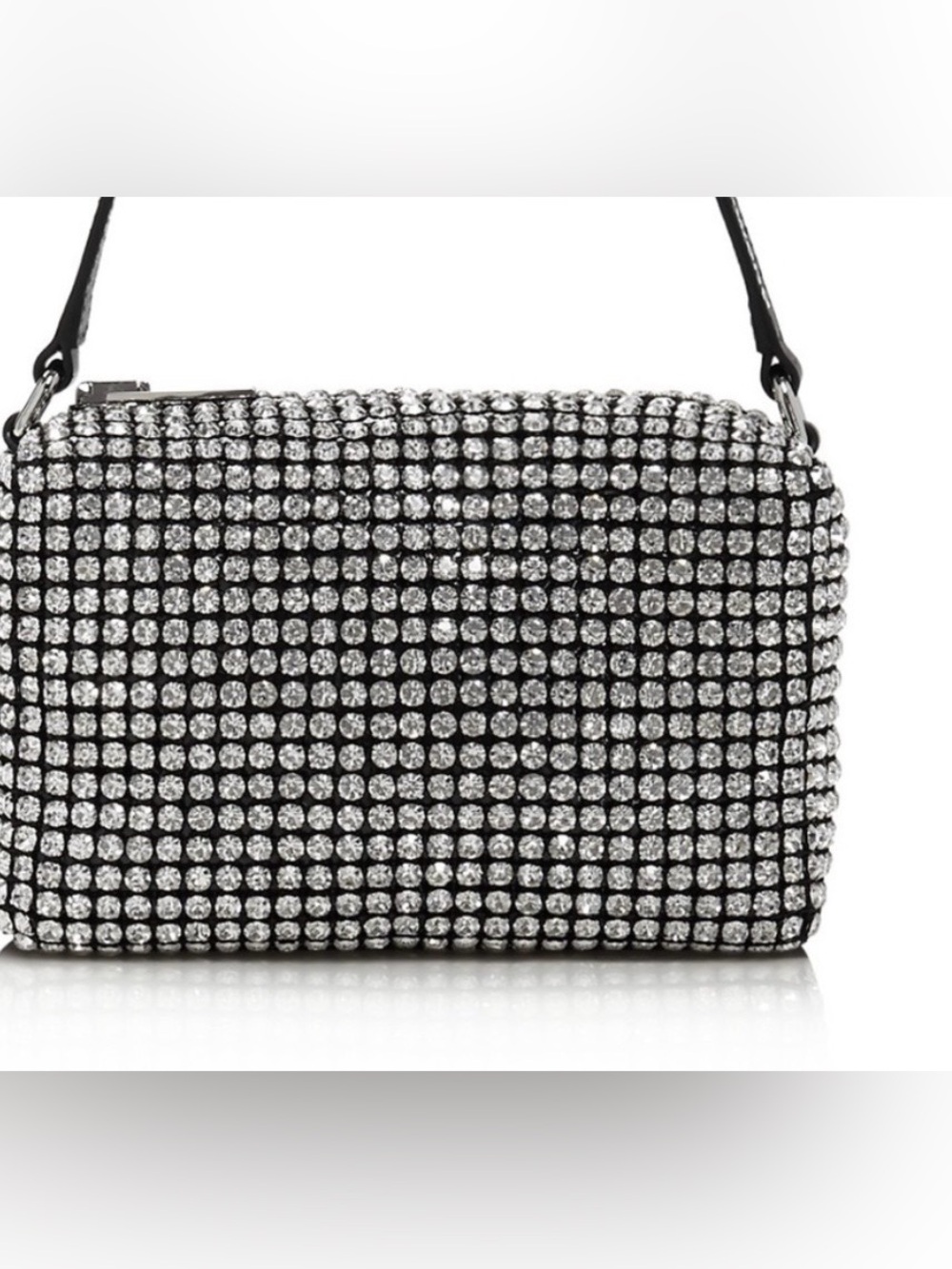 Vera Wang bag Supreme Rhinestone Crossbody Bag in Black & Silver , used once. - Picture 1 of 9